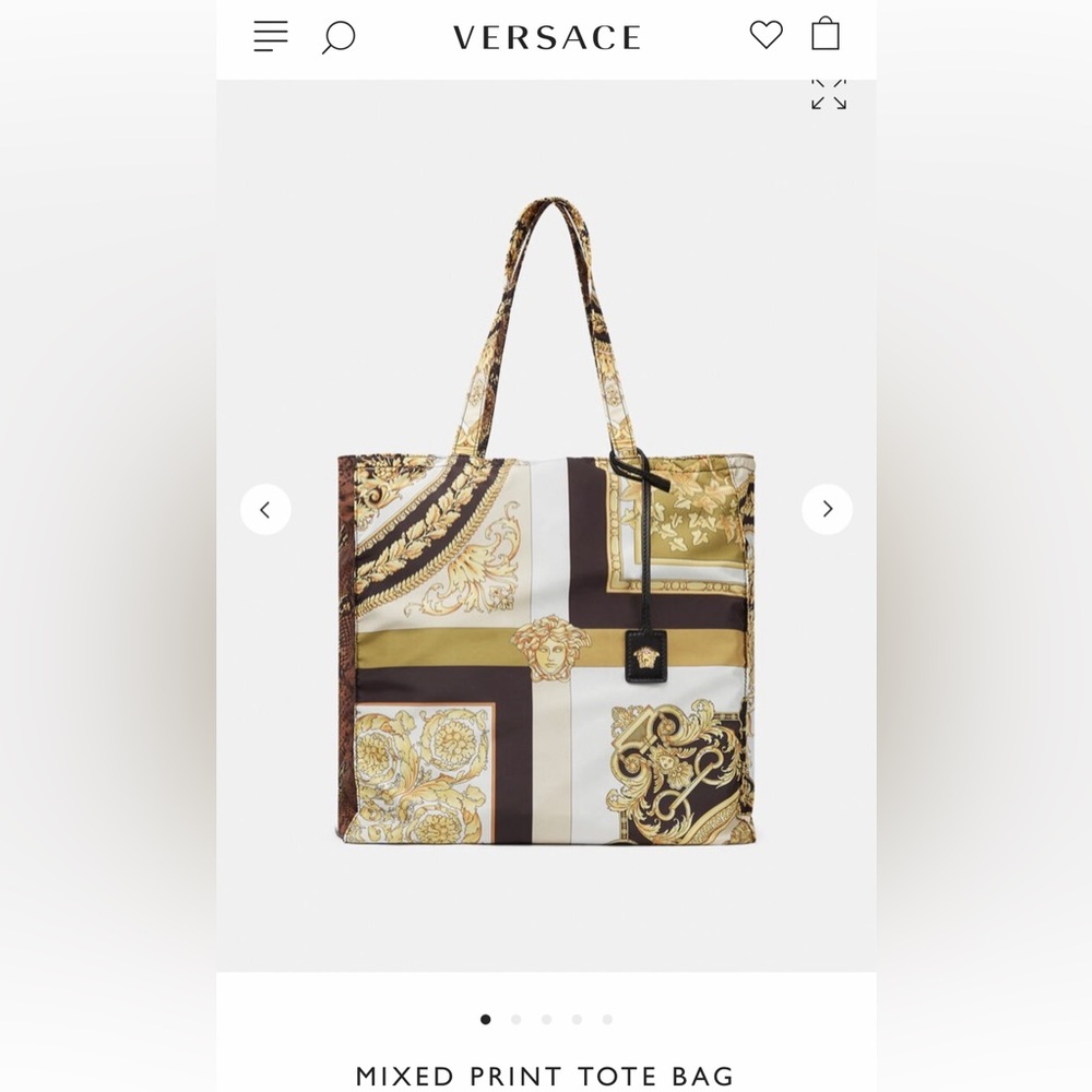 Authentic Versace tote bag
